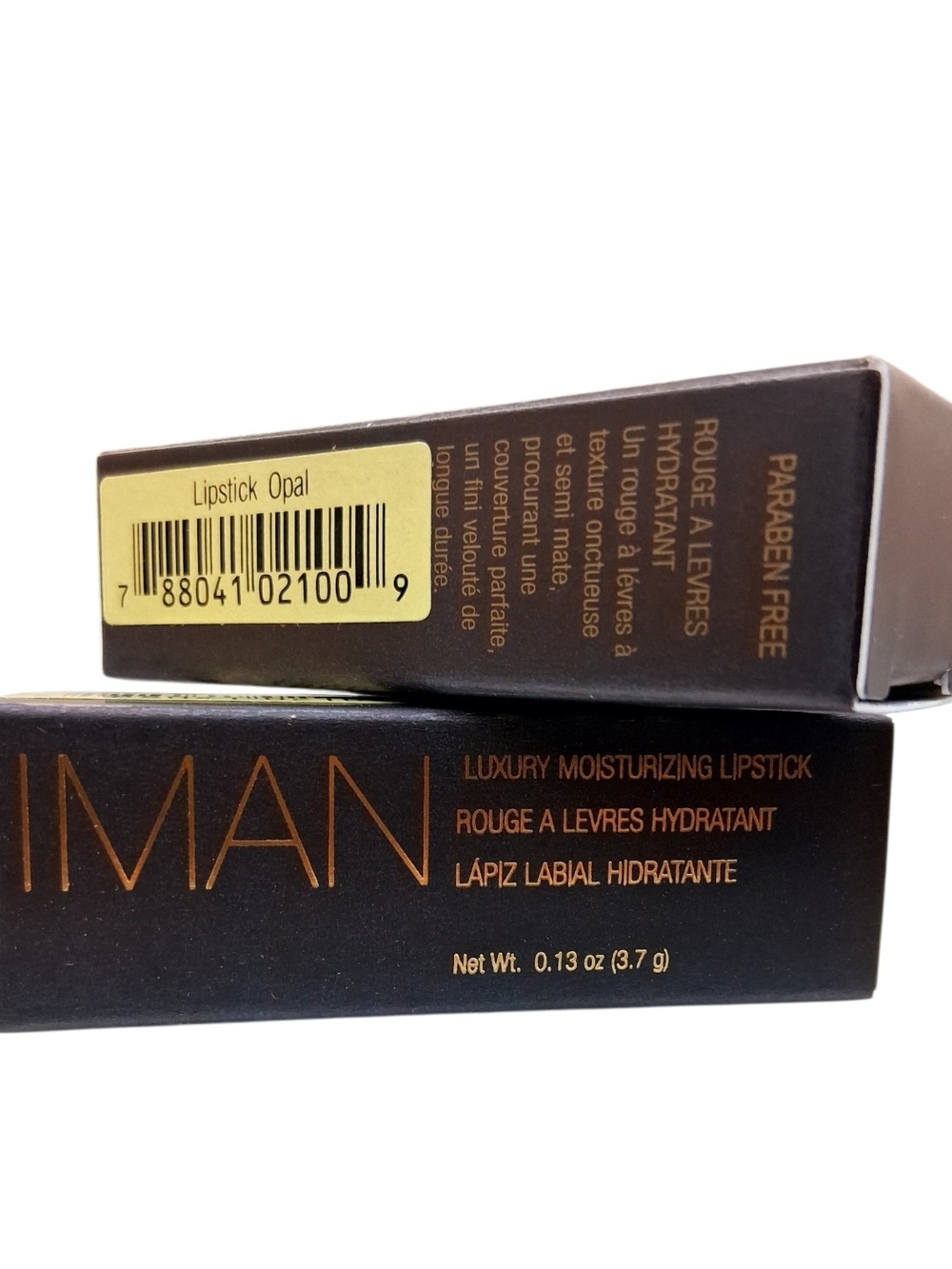 2-PK IMAN Luxury Moisturizing Lipstick 0.13oz - OPAL